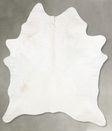 Solid White XX-Large Brazilian Cowhide Rug 8'5"H x 6'0"W #B31118 by Hudson Hides