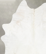 Solid White XX-Large Brazilian Cowhide Rug 8'5"H x 6'0"W #B31118 by Hudson Hides