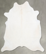 Solid White X-Large Brazilian Cowhide Rug 7'5"H x 6'4"W #B31120 by Hudson Hides