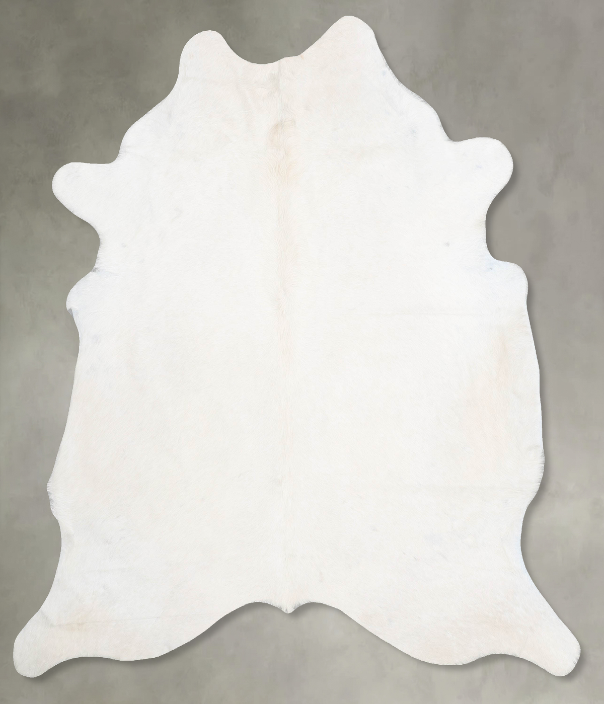 Solid White Cowhide Rug #B31120