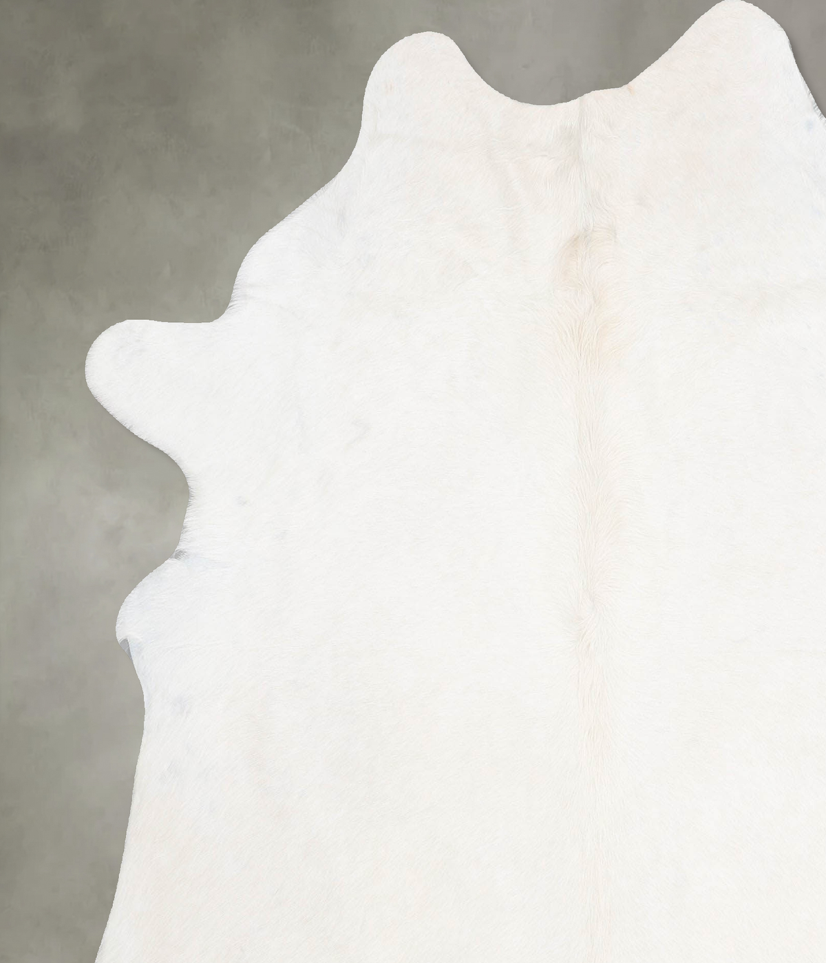 Solid White X-Large Brazilian Cowhide Rug 7'5"H x 6'4"W #B31120 by Hudson Hides
