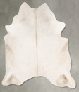 Champagne XX-Large Brazilian Cowhide Rug 8'0"H x 6'10"W #B31129 by Hudson Hides