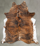 Tricolor X-Large Brazilian Cowhide Rug 7'2"H x 6'2"W #B31132 by Hudson Hides
