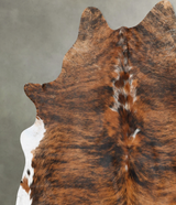 Tricolor X-Large Brazilian Cowhide Rug 7'2"H x 6'2"W #B31132 by Hudson Hides