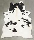 Black and White Large Brazilian Cowhide Rug 6'8"H x 4'9"W #B31133 by Hudson Hides