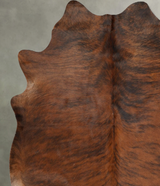 Medium Brindle Large Brazilian Cowhide Rug 6'6"H x 6'1"W #B31135 by Hudson Hides