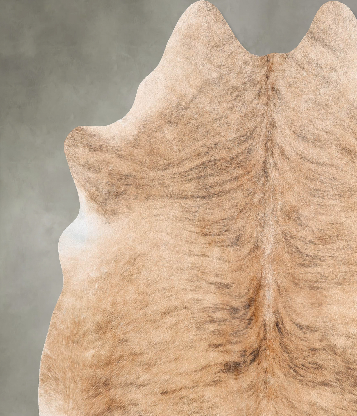 Light Brindle X-Large Brazilian Cowhide Rug 7'0"H x 6'3"W #B31136 by Hudson Hides