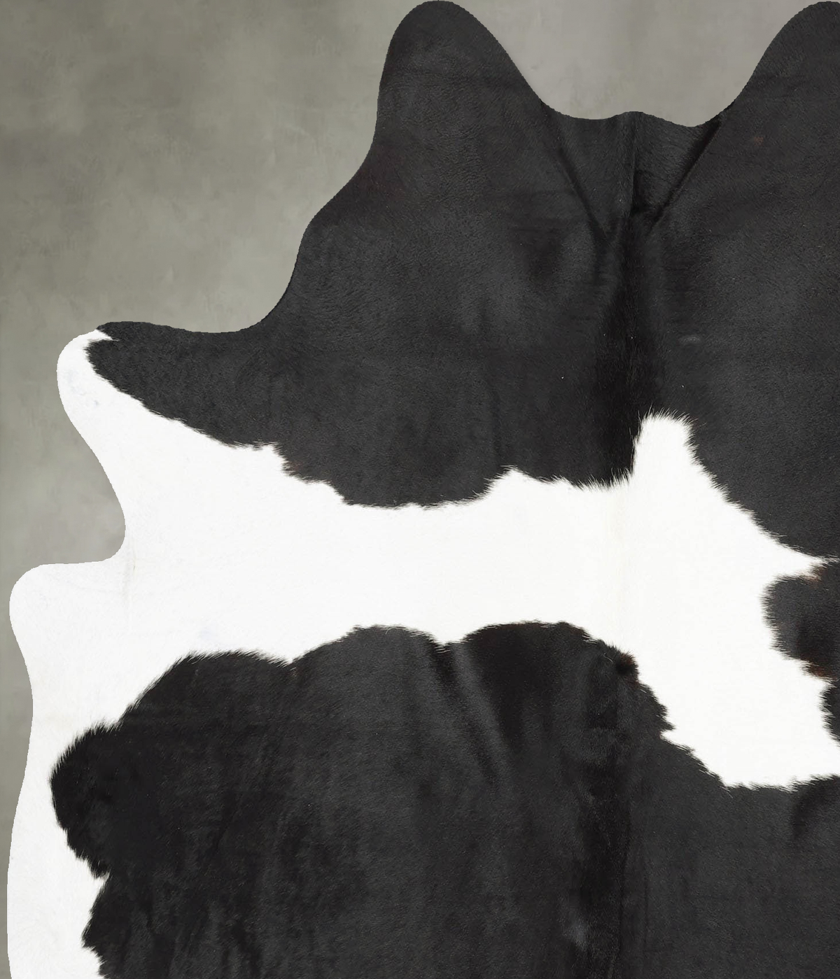 Black and White X-Large Brazilian Cowhide Rug 7'0"H x 5'9"W #B31138 by Hudson Hides