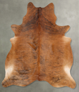 Medium Brindle X-Large Brazilian Cowhide Rug 7'5"H x 6'2"W #B31139 by Hudson Hides