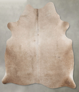 Taupe Large Brazilian Cowhide Rug 6'5"H x 5'5"W #B31141 by Hudson Hides