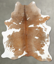 Light Caramel X-Large Brazilian Cowhide Rug 7'5"H x 5'6"W #B31147 by Hudson Hides