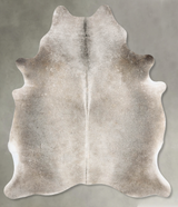 Grey with Beige Large Brazilian Cowhide Rug 7'1"H x 5'7"W #B31150 by Hudson Hides