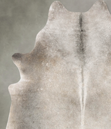 Grey with Beige Large Brazilian Cowhide Rug 7'1"H x 5'7"W #B31150 by Hudson Hides