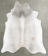 Medium Grey X-Large Brazilian Cowhide Rug 7'1"H x 6'7"W #B31152 by Hudson Hides
