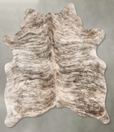 Light Brindle Large Brazilian Cowhide Rug 6'1"H x 5'2"W #B31153 by Hudson Hides