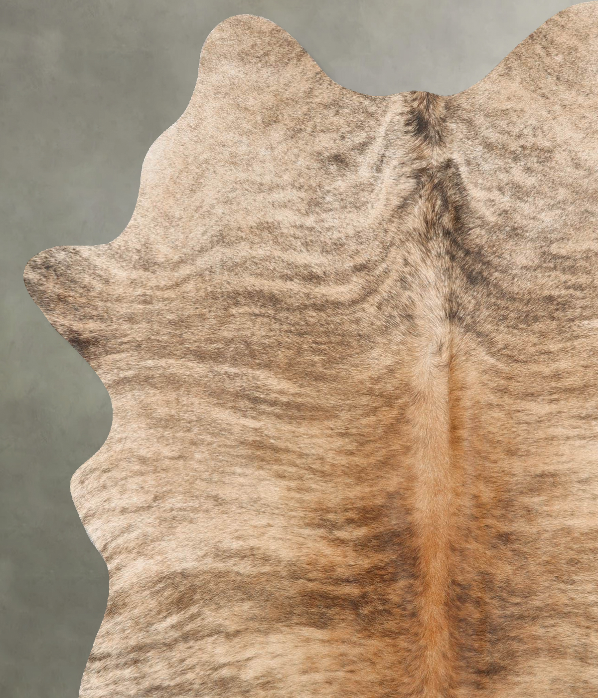 Light Brindle Large Brazilian Cowhide Rug 6'11"H x 5'1"W #B31154 by Hudson Hides