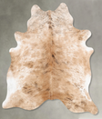 Light Brindle X-Large Brazilian Cowhide Rug 7'3"H x 6'0"W #B31155 by Hudson Hides