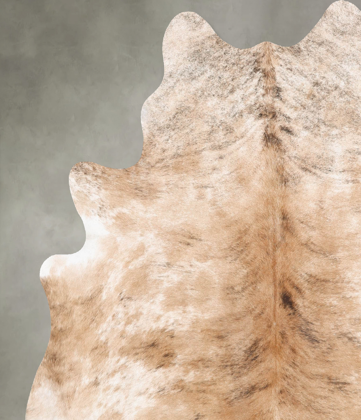 Light Brindle X-Large Brazilian Cowhide Rug 7'3"H x 6'0"W #B31155 by Hudson Hides
