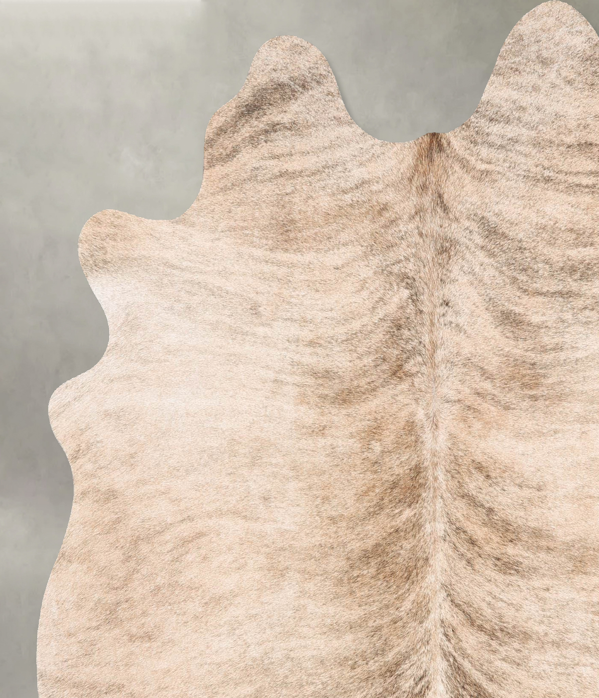 Light Brindle Large Brazilian Cowhide Rug 6'4"H x 5'6"W #B31156 by Hudson Hides