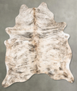 Light Brindle X-Large Brazilian Cowhide Rug 7'2"H x 5'9"W #B31157 by Hudson Hides