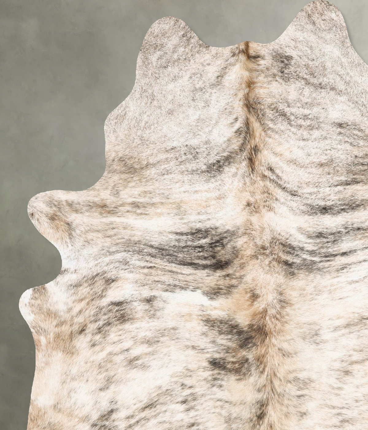 Light Brindle X-Large Brazilian Cowhide Rug 7'2"H x 5'9"W #B31157 by Hudson Hides