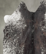 Salt and Pepper Black Medium Brazilian Cowhide Rug 5'1"H x 5'1"W #B31159 by Hudson Hides