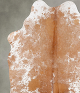 Salt and Pepper Brown Medium Brazilian Cowhide Rug 5'2"H x 4'6"W #B31160 by Hudson Hides
