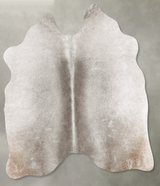Medium Grey Medium Brazilian Cowhide Rug 4'10"H x 4'11"W #B31161 by Hudson Hides