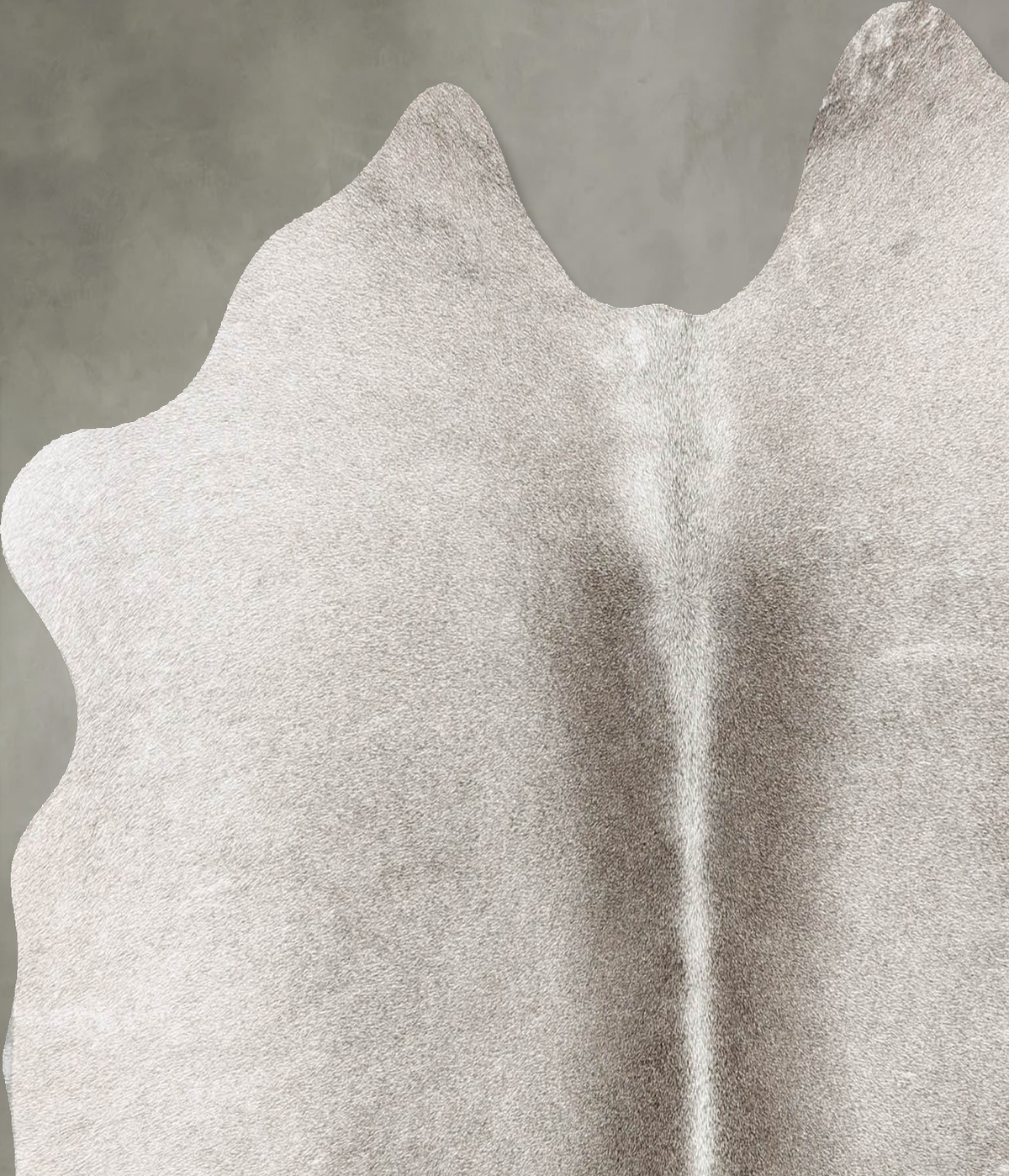 Medium Grey Medium Brazilian Cowhide Rug 4'10"H x 4'11"W #B31161 by Hudson Hides