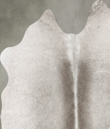Medium Grey Medium Brazilian Cowhide Rug 4'10"H x 4'11"W #B31161 by Hudson Hides