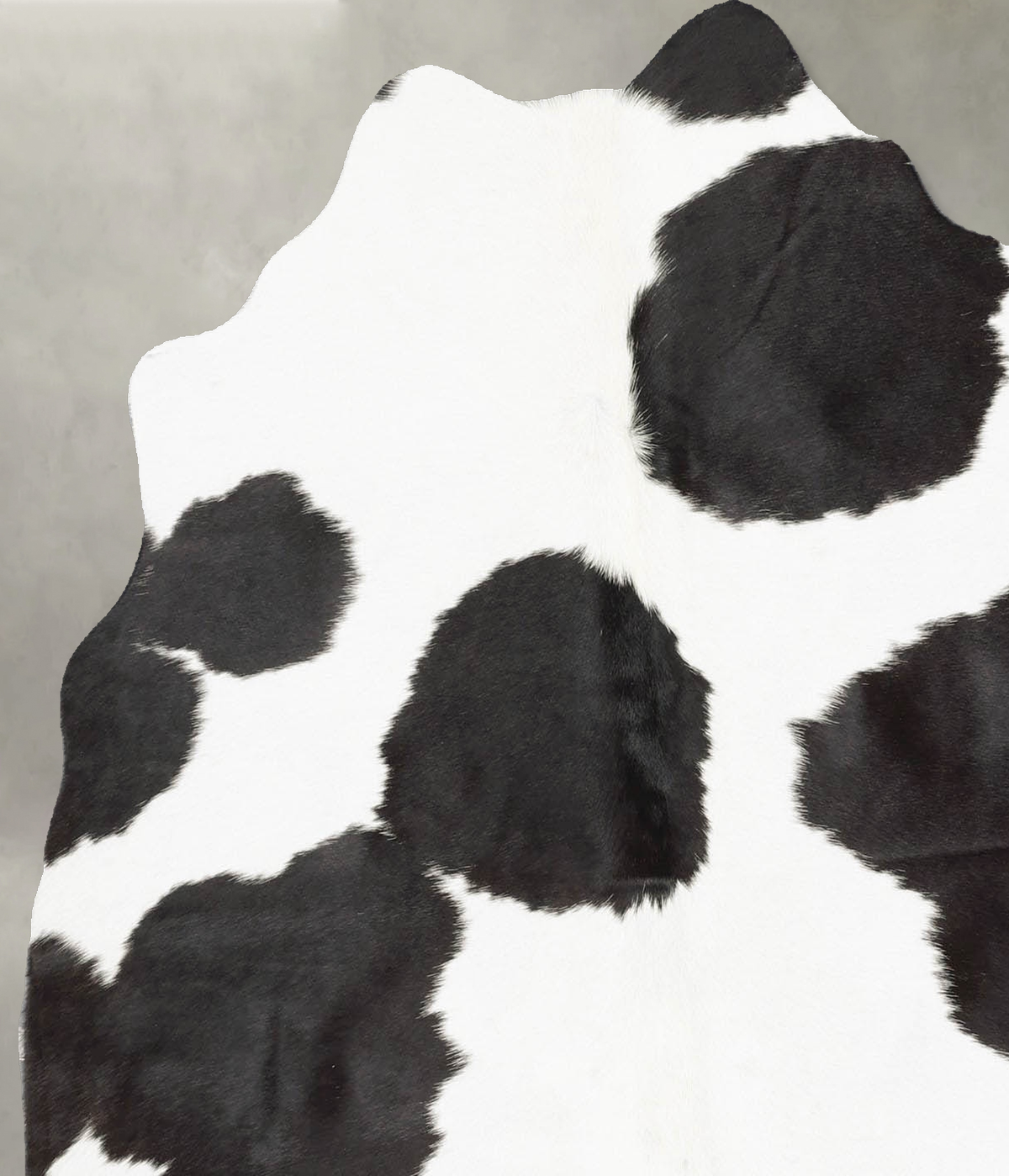 Black and White Medium Brazilian Cowhide Rug 5'5"H x 4'9"W #B31162 by Hudson Hides