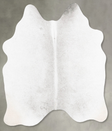 Medium Grey Medium Brazilian Cowhide Rug 4'10"H x 4'5"W #B31165 by Hudson Hides