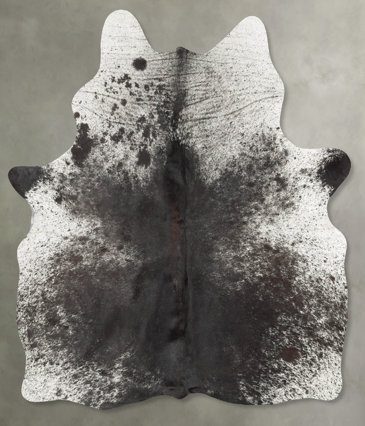 Salt and Pepper Black Cowhide Rug #B31167