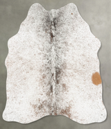 Salt and Pepper Brown Medium Brazilian Cowhide Rug 4'6"H x 4'0"W #B31168 by Hudson Hides