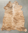 Light Brindle Medium Brazilian Cowhide Rug 4'7"H x 3'9"W #B31172 by Hudson Hides