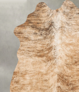 Light Brindle Medium Brazilian Cowhide Rug 4'7"H x 3'9"W #B31172 by Hudson Hides