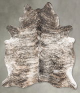 Grey Brindle X-Large Brazilian Cowhide Rug 7'3"H x 5'10"W #B31177 by Hudson Hides