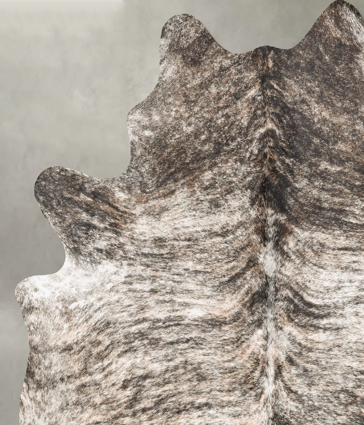 Grey Brindle X-Large Brazilian Cowhide Rug 7'3"H x 5'10"W #B31177 by Hudson Hides