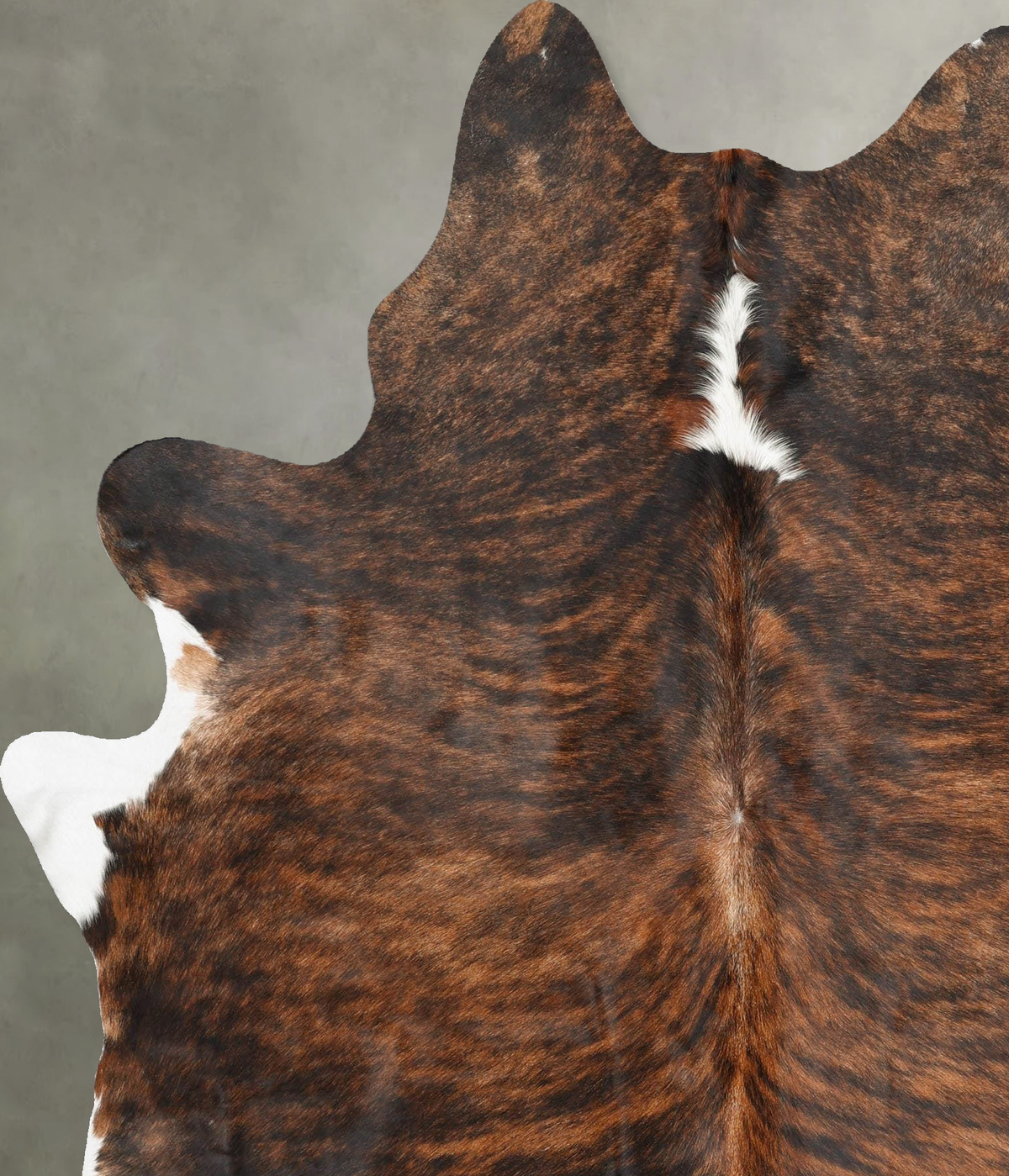 Dark Brindle X-Large Brazilian Cowhide Rug 7'6"H x 6'0"W #B31182 by Hudson Hides