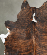Dark Brindle X-Large Brazilian Cowhide Rug 7'6"H x 6'0"W #B31182 by Hudson Hides