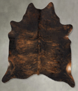 Dark Brindle X-Large Brazilian Cowhide Rug 7'3"H x 6'1"W #B31184 by Hudson Hides