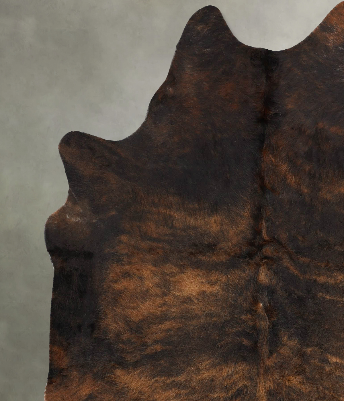 Dark Brindle X-Large Brazilian Cowhide Rug 7'3"H x 6'1"W #B31184 by Hudson Hides