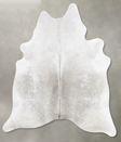 Medium Grey XX-Large Brazilian Cowhide Rug 7'8"H x 6'8"W #B31185 by Hudson Hides