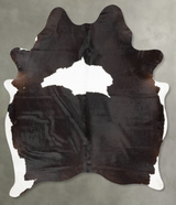 Black and White XX-Large Brazilian Cowhide Rug 8'8"H x 6'9"W #B31186 by Hudson Hides