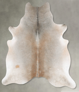 Grey with Beige X-Large Brazilian Cowhide Rug 7'8"H x 6'6"W #B31188 by Hudson Hides