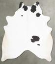 Black and White X-Large Brazilian Cowhide Rug 7'4"H x 6'3"W #B31189 by Hudson Hides