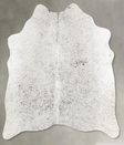 Salt and Pepper Black Medium Brazilian Cowhide Rug 5'0"H x 4'9"W #B31191 by Hudson Hides