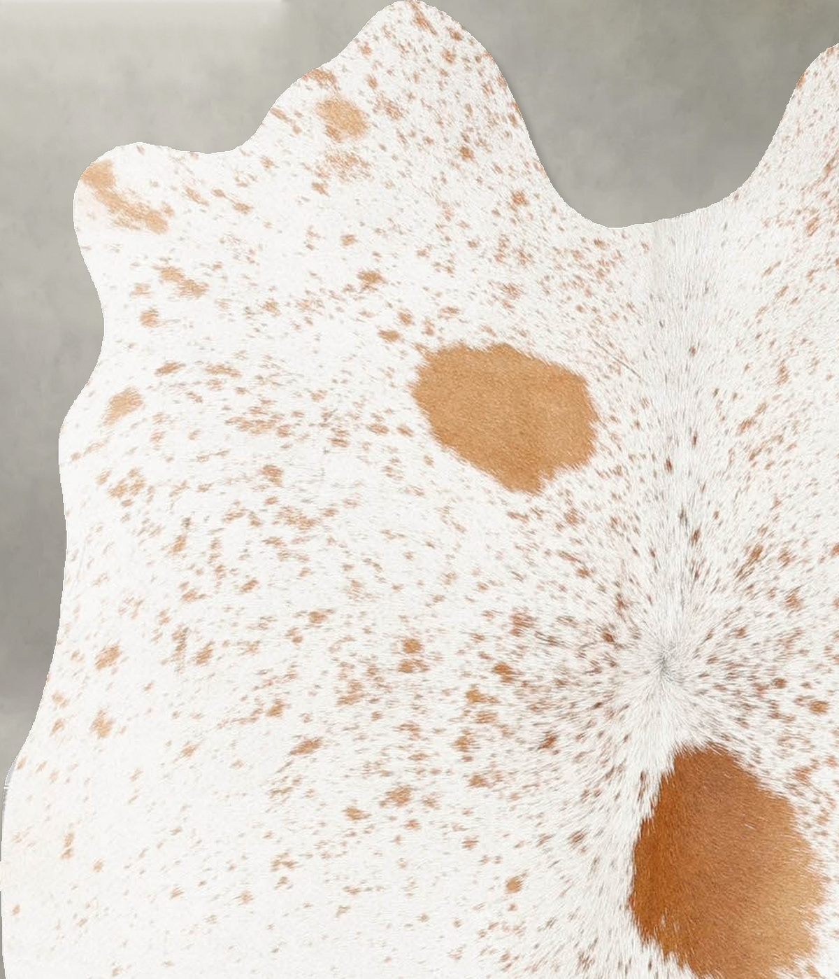 Salt and Pepper Brown Medium Brazilian Cowhide Rug 4'5"H x 3'7"W #B31192 by Hudson Hides