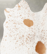 Salt and Pepper Brown Medium Brazilian Cowhide Rug 4'5"H x 3'7"W #B31192 by Hudson Hides
