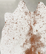 Salt and Pepper Brown Medium Brazilian Cowhide Rug 3'9"H x 3'7"W #B31193 by Hudson Hides